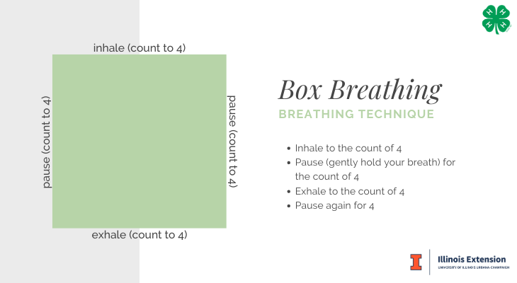 Learn and practice box breathing technique | Connection Corner ...